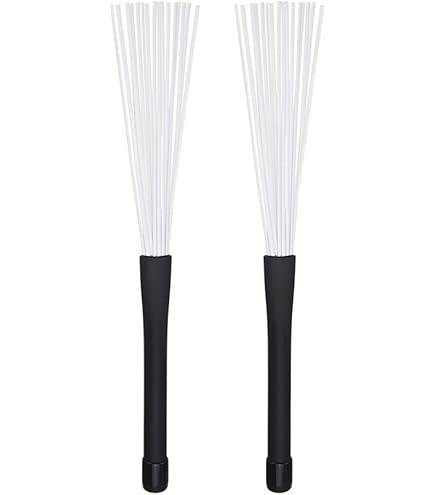 Amazon | ドラムブラシ ナイロンブラシ ドラムスティックブラシ ジャズ